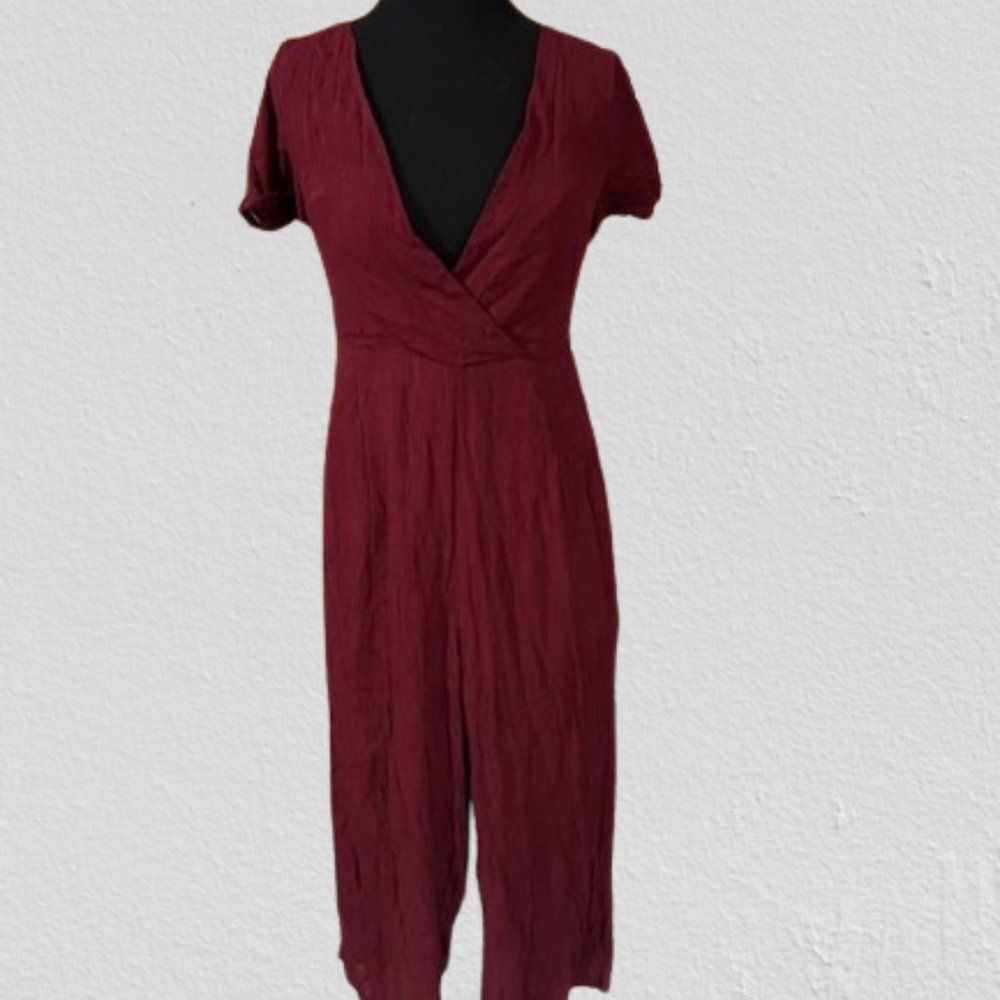 Burgundy Nightcap Jumpsuit  4384  Large  NWT Boutique